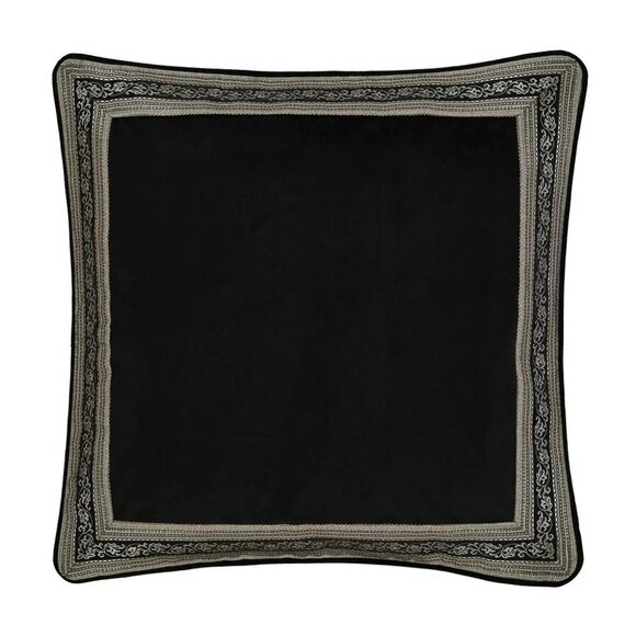 J Queen New York Other - J. Queen New York Cascade Glacier Velvet Euro Sham 26" X 26" Black Blue Gold